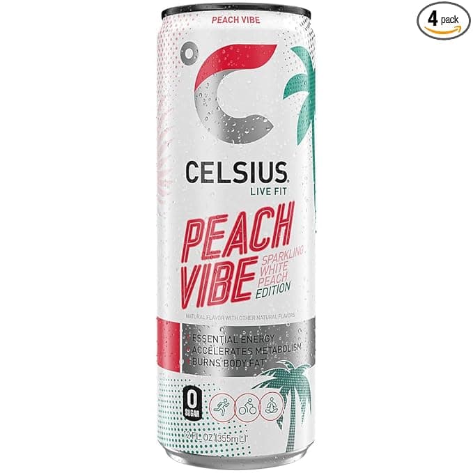 CELSIUS SPARKLING PEACH VIBE