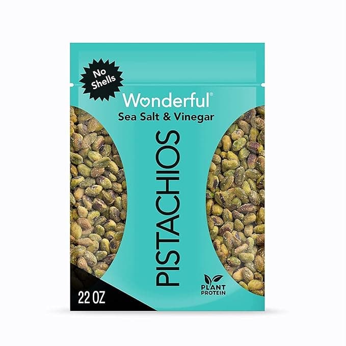 WONDERFULL PISTACHIOS SEA SALT AND VINEGAR