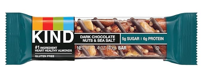 KIND SNACK BAR DARK CHOCOLATE NUTS AND SEA SALT