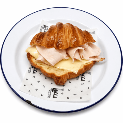 CROISSANT DE PECHUGA DE PAVO Y QUESO SUIZO