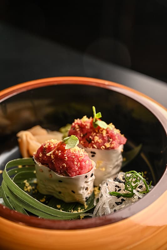 NIGUIRI SMOKED WAGYU GUNKAN